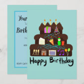 Invitation Réseau neuronal d'anniversaire nerd (Devant / Derrière)