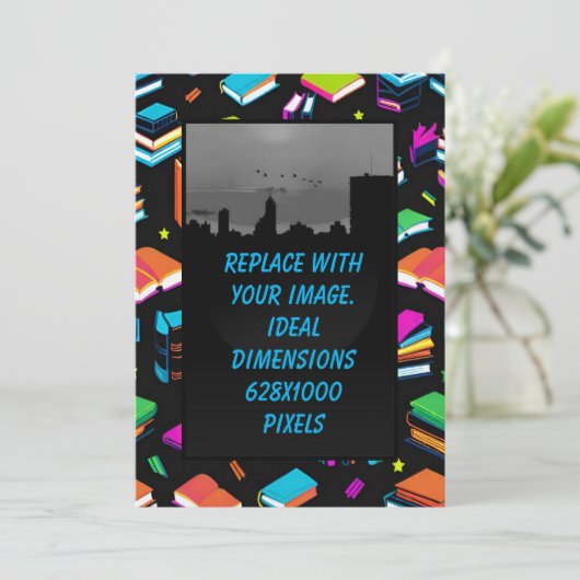 Invitation Réservation Colorée (Debout devant)