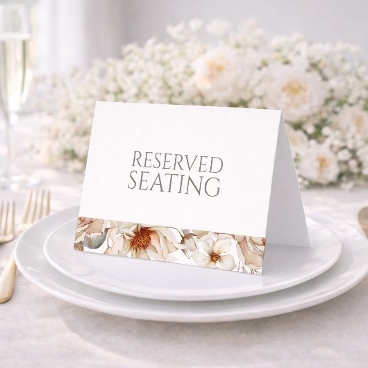 Invitation Reserved Seating Wedding Table Sign