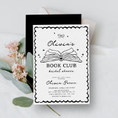 Invitation Réserver Club Fête des mariées rétro tirée main