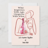 Invitation Réserver Club Wine Party (Devant)