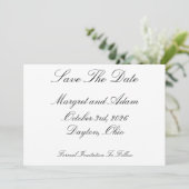 Invitation Réserver la date (Debout devant)