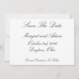 Invitation Réserver la date