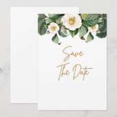 Invitation Réservez la date (Devant / Derrière)