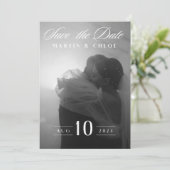 Invitation Réservez la date (Debout devant)