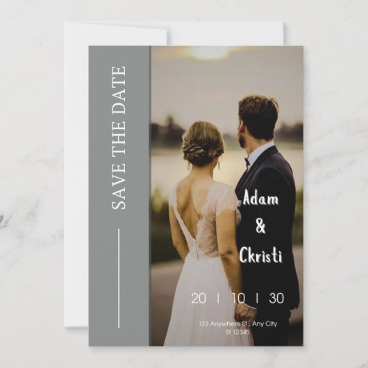 Invitation Réservez la date (Devant)