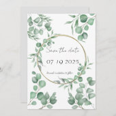 Invitation Réservez la date (Devant / Derrière)