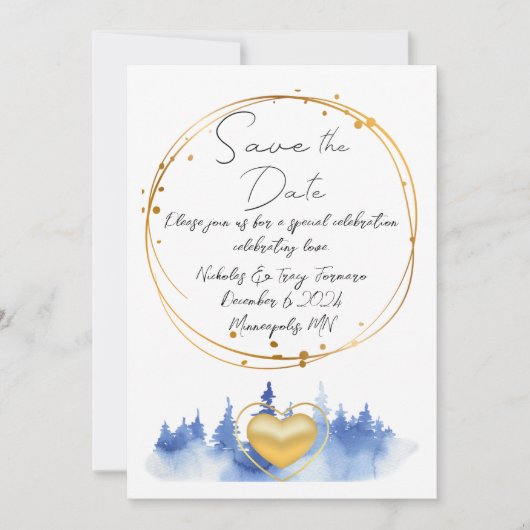 Invitation Réservez la date (Devant)