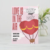 Invitation Réservez la date (Debout devant)