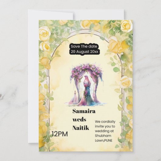 Invitation Réservez la date (Devant)