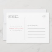 Invitation Réservez la date (Dos)