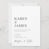 Invitation Réservez la date (Dos)