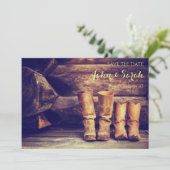 Invitation Réservez la date - Ouest (Debout devant)