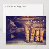 Invitation Réservez la date - Ouest (Devant / Derrière)