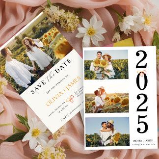 Invitation Réservez la date, Photo Minimaliste Réservez la da