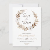 Invitation "Réservez la date pour notre grand jour : [Noms de (Devant)