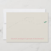 Invitation Réservez vos billets, il est temps pour un mariage (Dos)