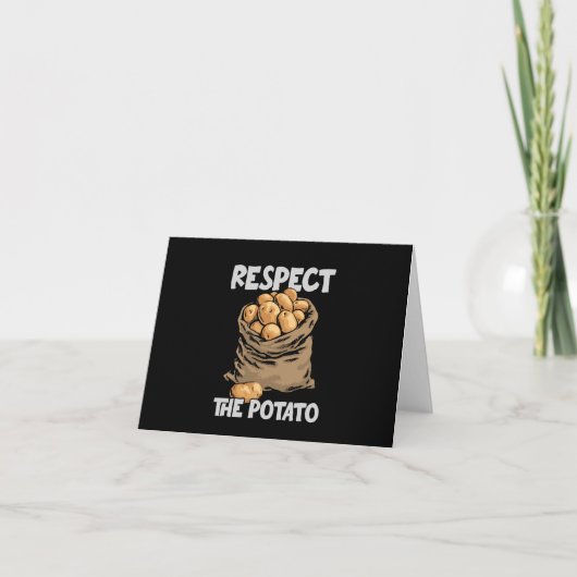 Invitation Respect The Potato Funny Root Vegetable Potatoes (Devant)