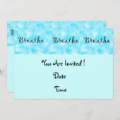 Invitation Respiration (Devant / Derrière)