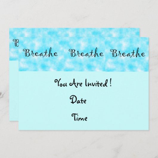 Invitation Respiration (Devant / Derrière)