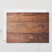 Invitation Respiration de Bébé Rustique Campagne | Mariage en (Dos)