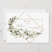 Invitation Respiration du bébé Fête des mariées simple et élé (Devant)