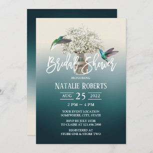 Invitation Respiration et Inséparables Fête des mariées Turqu