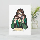 Invitation Responsable au travail (Debout devant)