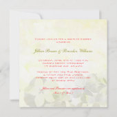 Invitation Ressort Aquarelle Florale Mariage Douche Couple (Dos)