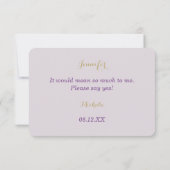 Invitation Ressort Aquarelle Florale Orchidée Bridesmaid (Dos)