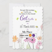 Invitation Ressort avec pourpre (Devant)