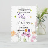 Invitation Ressort avec pourpre (Debout devant)