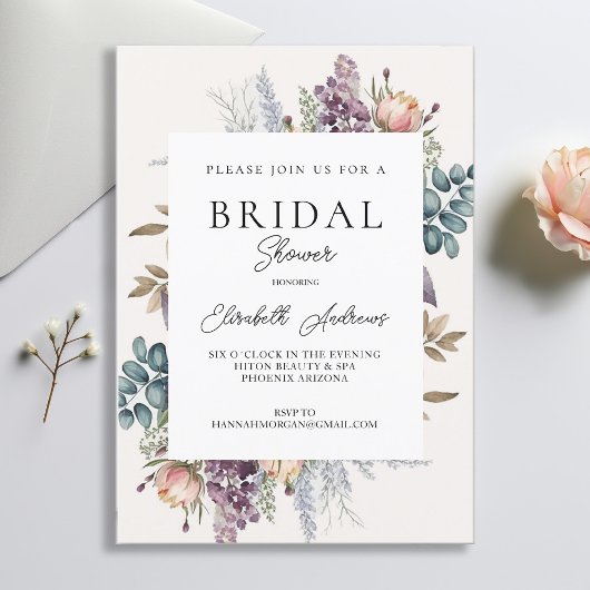 Invitation Ressort botanique aquarelle