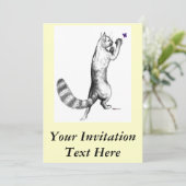 Invitation Ressort de chat (Debout devant)