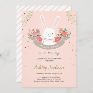 Invitation Ressort de lapin d'invitation de baby shower de
