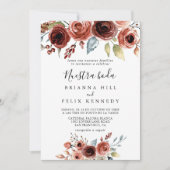 Invitation Ressort élégant Floral Nuestra Boda Mariage (Devant)