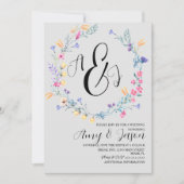 Invitation Ressort Fleur Fleur Fleur Fleur Fleur Pastel Purpl (Devant)