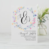 Invitation Ressort Fleur Fleur Fleur Fleur Fleur Pastel Purpl (Debout devant)