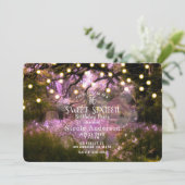 Invitation Ressort rustique Enchanted Lumières Forêt douce 16 (Debout devant)