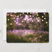 Invitation Ressort rustique Enchanted Lumières Forêt douce 16 (Dos)