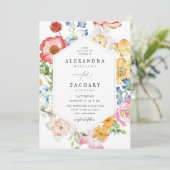 Invitation Ressorts multicolores Mariage 2up (Debout devant)
