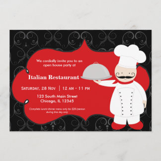 Invitation Restaurant Chef