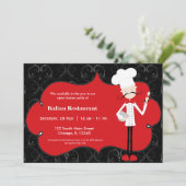 Invitation Restaurant Chef (Debout devant)