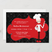 Invitation Restaurant Chef (Devant / Derrière)