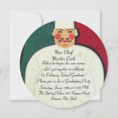 INVITATION RESTAURANT CHEF CUISINE CULINAIRE GRADUTY PARTY (Dos)