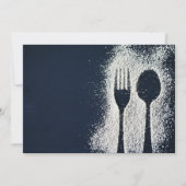 Invitation Restaurant de sucre en poudre blanche NOUVELLE ouv (Dos)