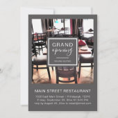 Invitation Restaurant élégant Ouverture (Devant)