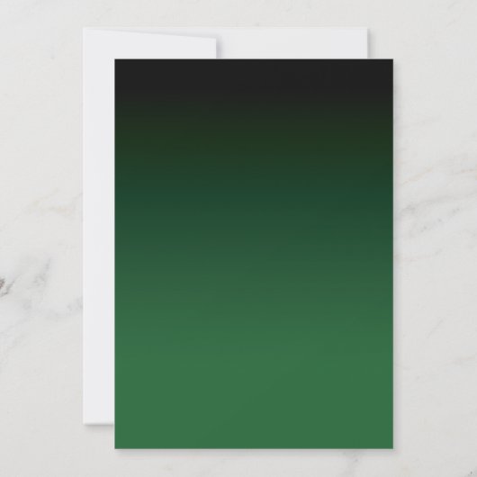 Invitation Restaurant Grand Ouverture Twinkle Lumière vert fo (Dos)