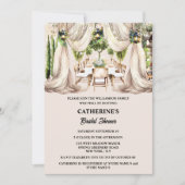 Invitation Restaurant raffiné al fresco vin table drapeaux la (Devant)