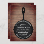 Invitation Restaurant Réouverture Du Bois De Crillet De Fer (Devant / Derrière)